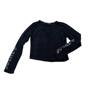 Fashion Nova Black Long Sleeve Shirt